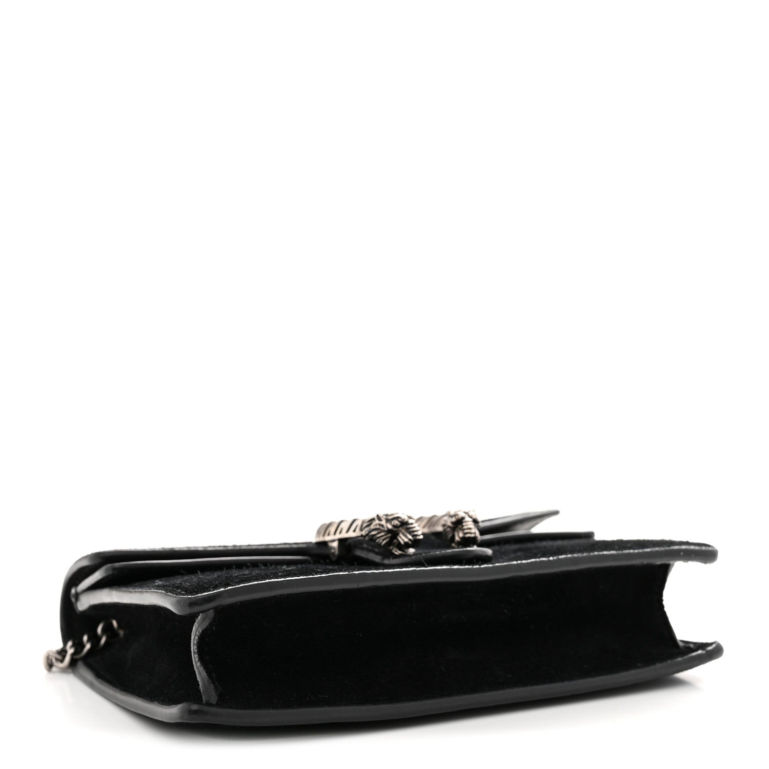 Gucci Suede Super Mini Dionysus Shoulder Bag Black 4 of 11