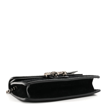 Gucci Suede Super Mini Dionysus Shoulder Bag Black 4 of 11
