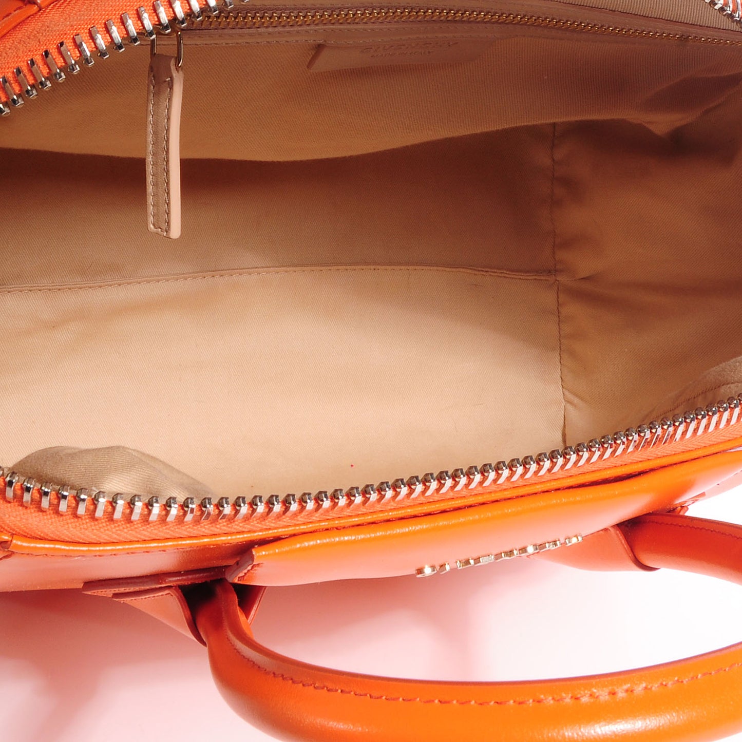 Shiny Lord Leather Medium Antigona Orange