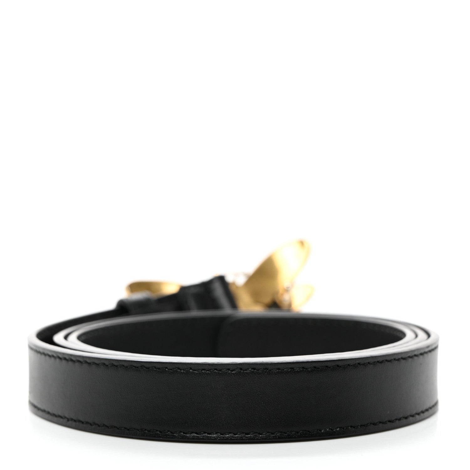 Gucci Calfskin Queen Margaret Bee Belt 85 34 Black 4 of 7