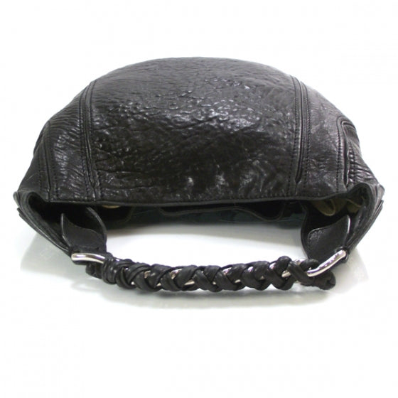 Leather Eclipse Hobo Black