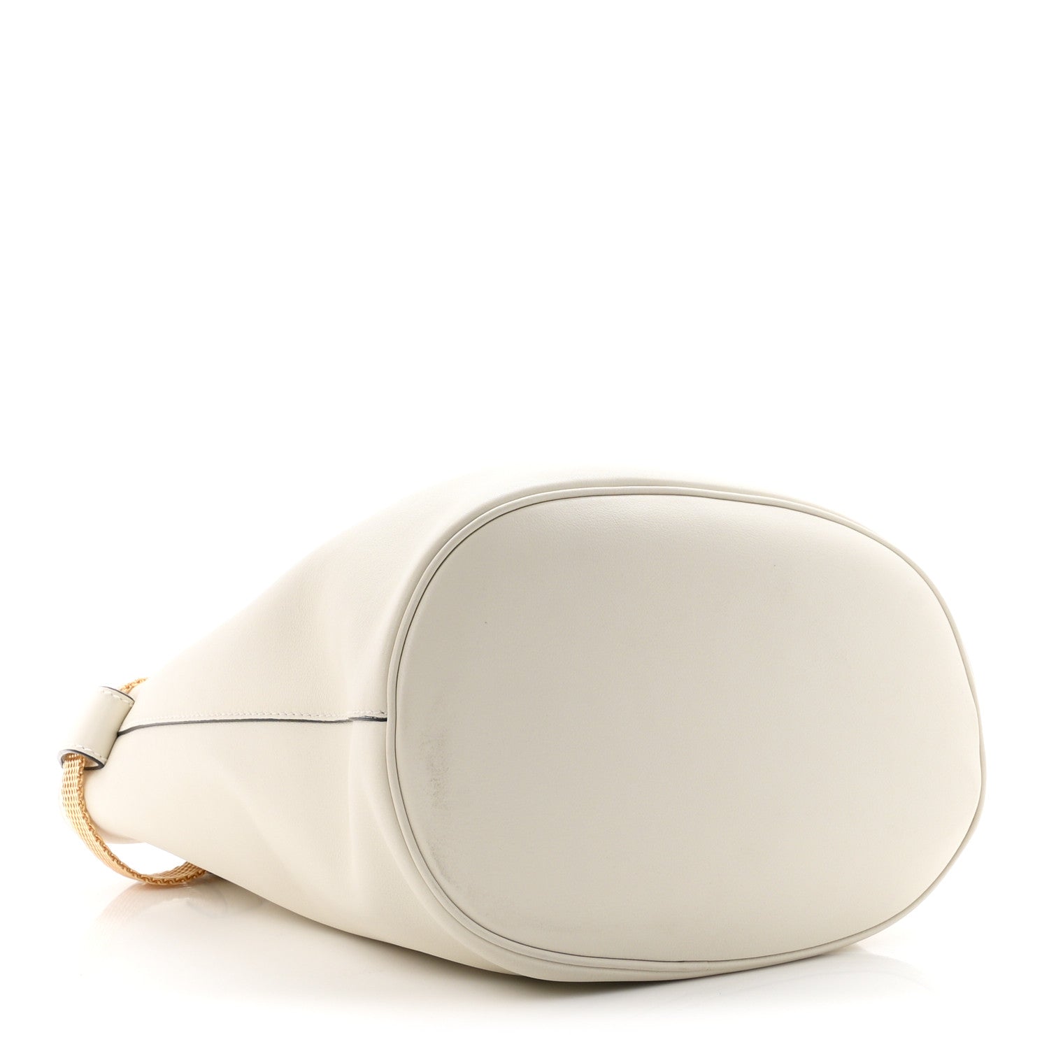 Prada Calfskin Buckle Bag With Jeweled Belt  White Black 4 of 10