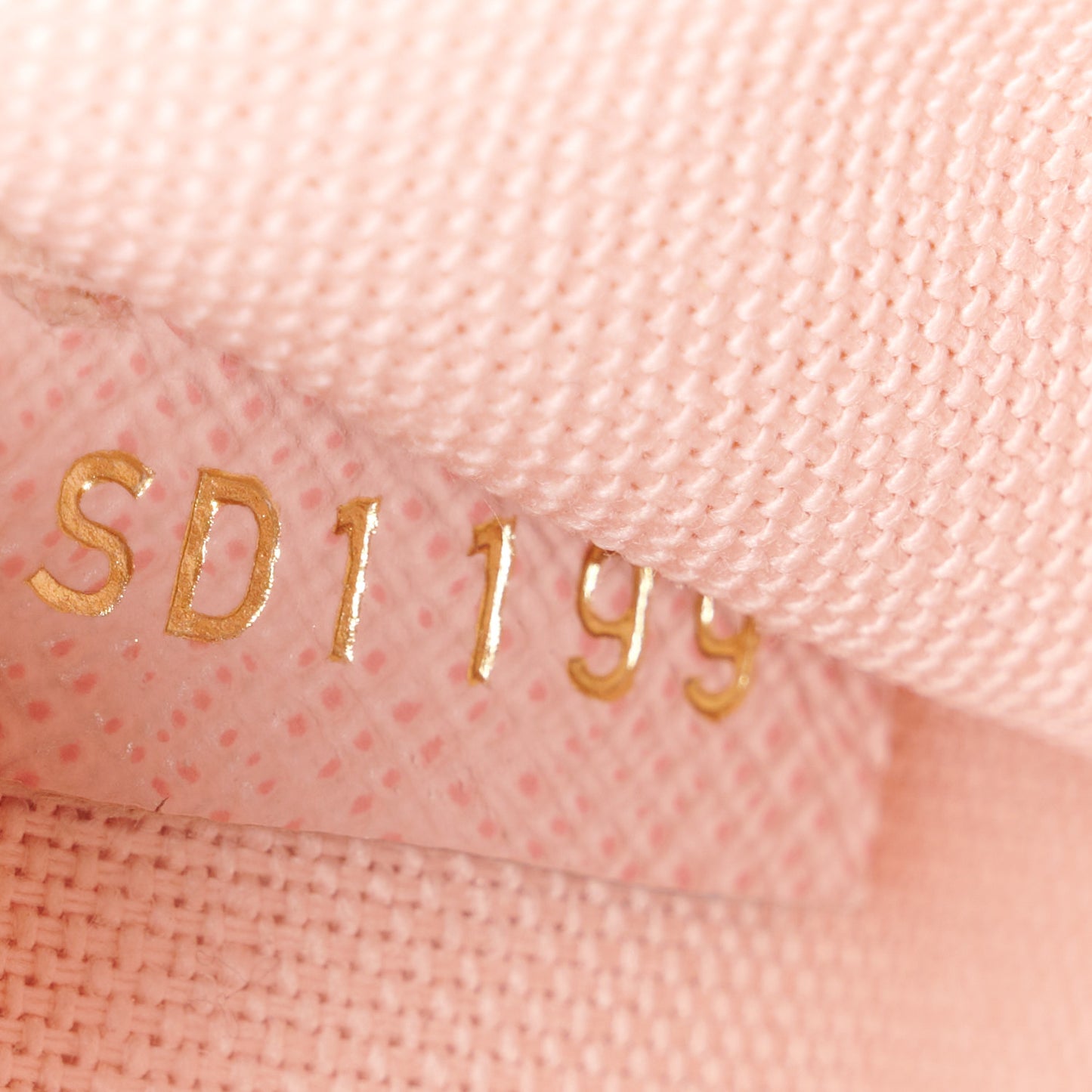 Damier Azur Pochette Felicie Chain Wallet Rose Ballerine