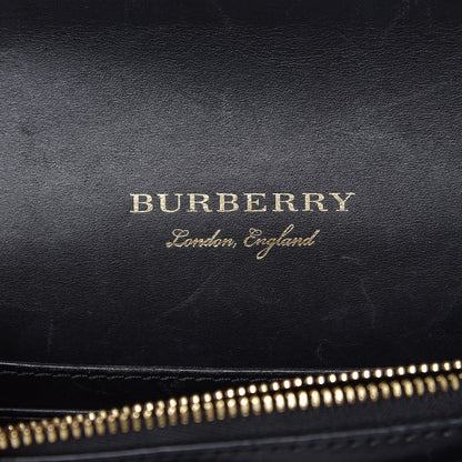 Burberry House Check Bridle Calfskin Small Madison Buckle Bag Tan 8 of 12