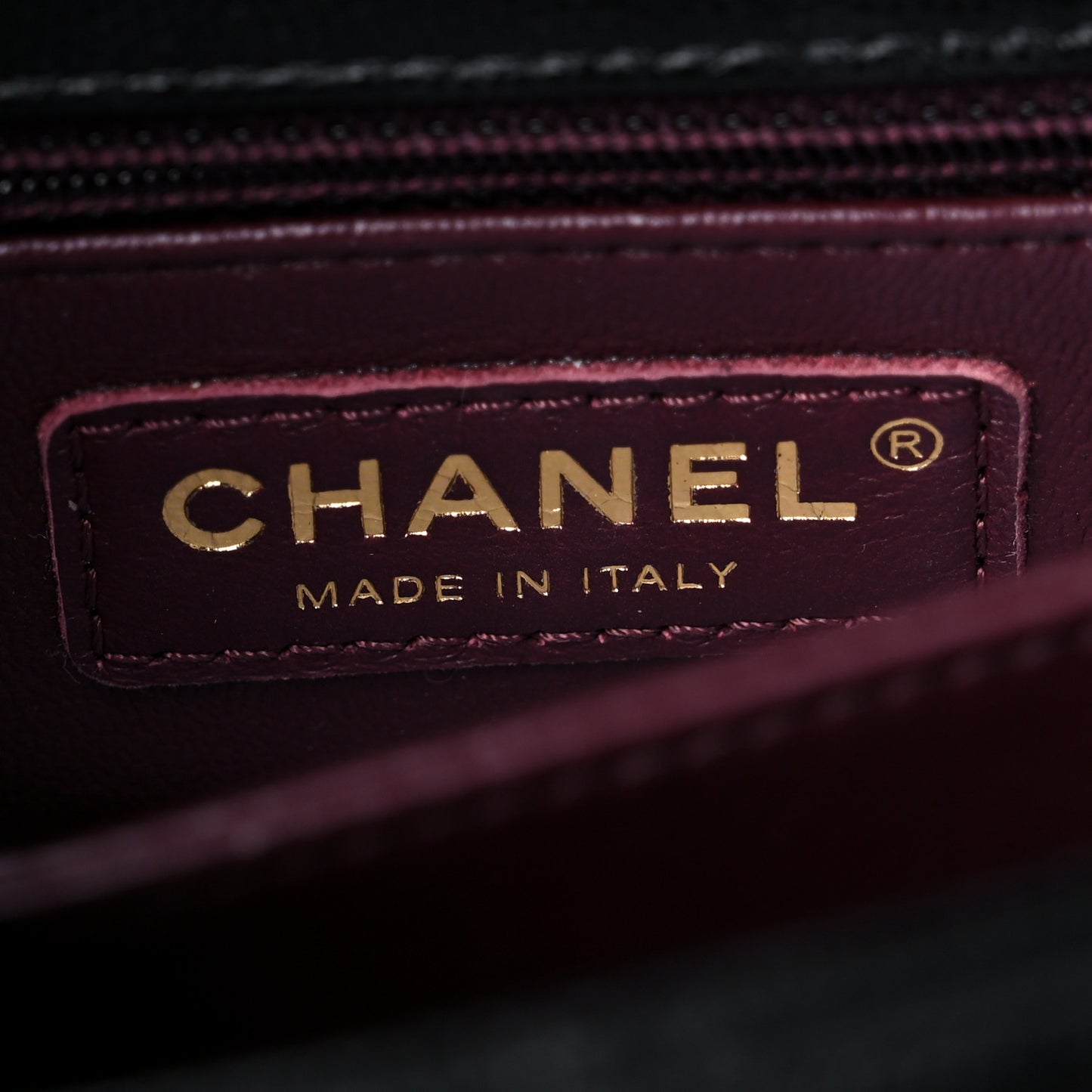 Caviar Quilted Mini Coco Handle Flap Black