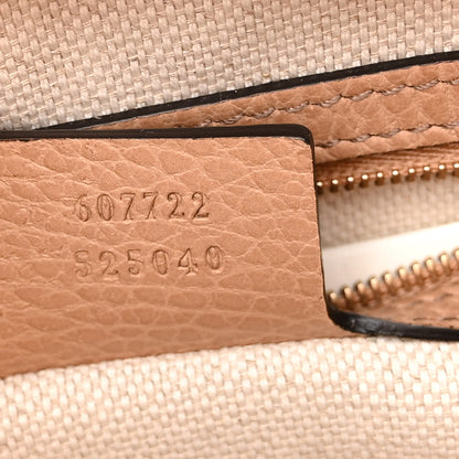 Gucci Dollar Calfskin Medium Soho Top Handle Satchel Camelia 7 of 11