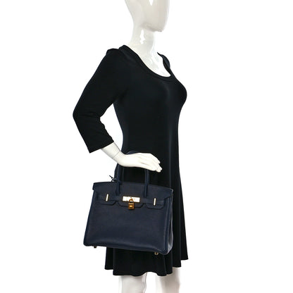 Hermes Togo Birkin 30 Bleu Nuit 2 of 15