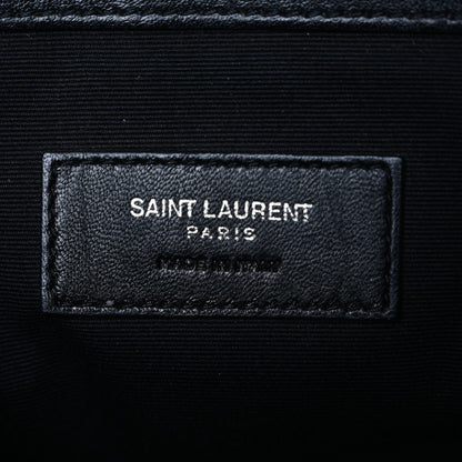 Saint Laurent Calfskin Y Quilted Monogram Loulou Document Holder Black 12 of 25