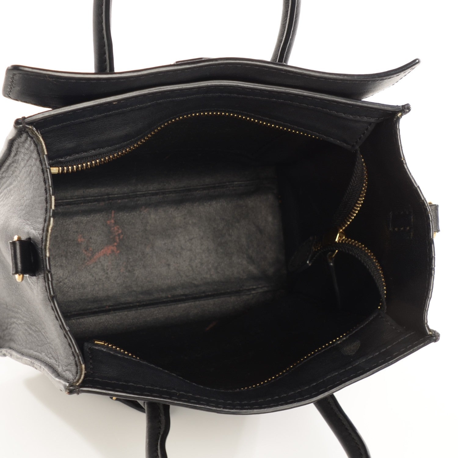 Celine Smooth Calfskin Nano Luggage Black 8 of 12