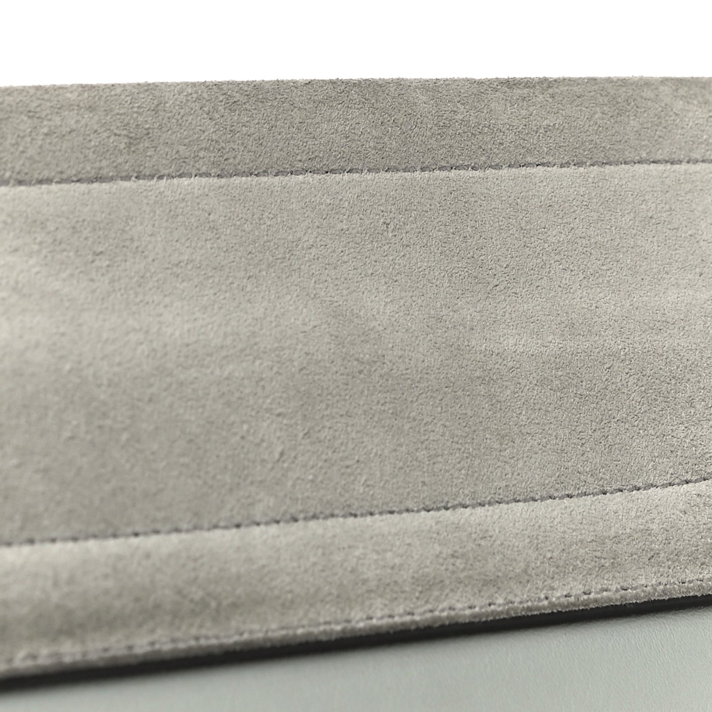 Calfskin Suede Medium Faye Shoulder Bag Airy Grey