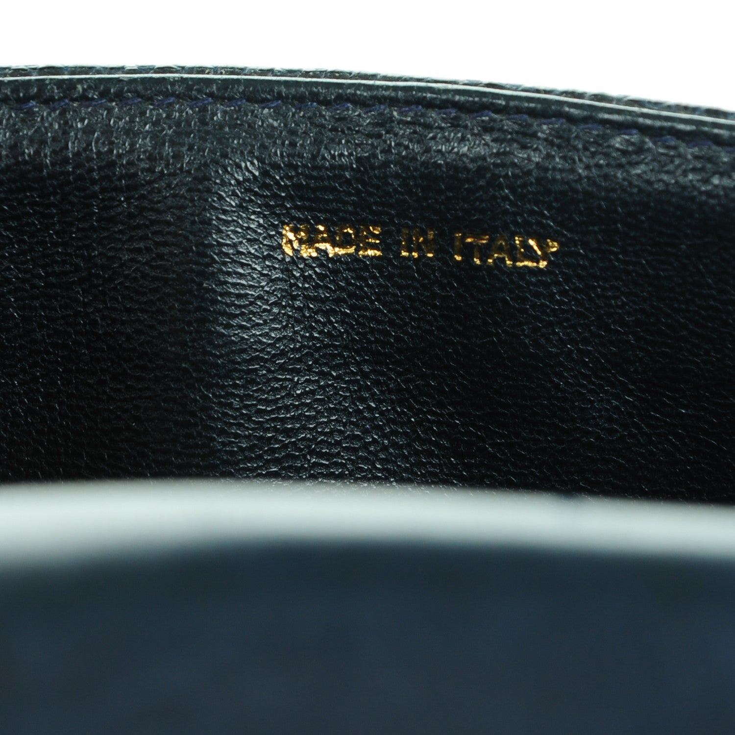 Chanel Lizard Mini Flap Shoulder Bag Navy 7 of 8