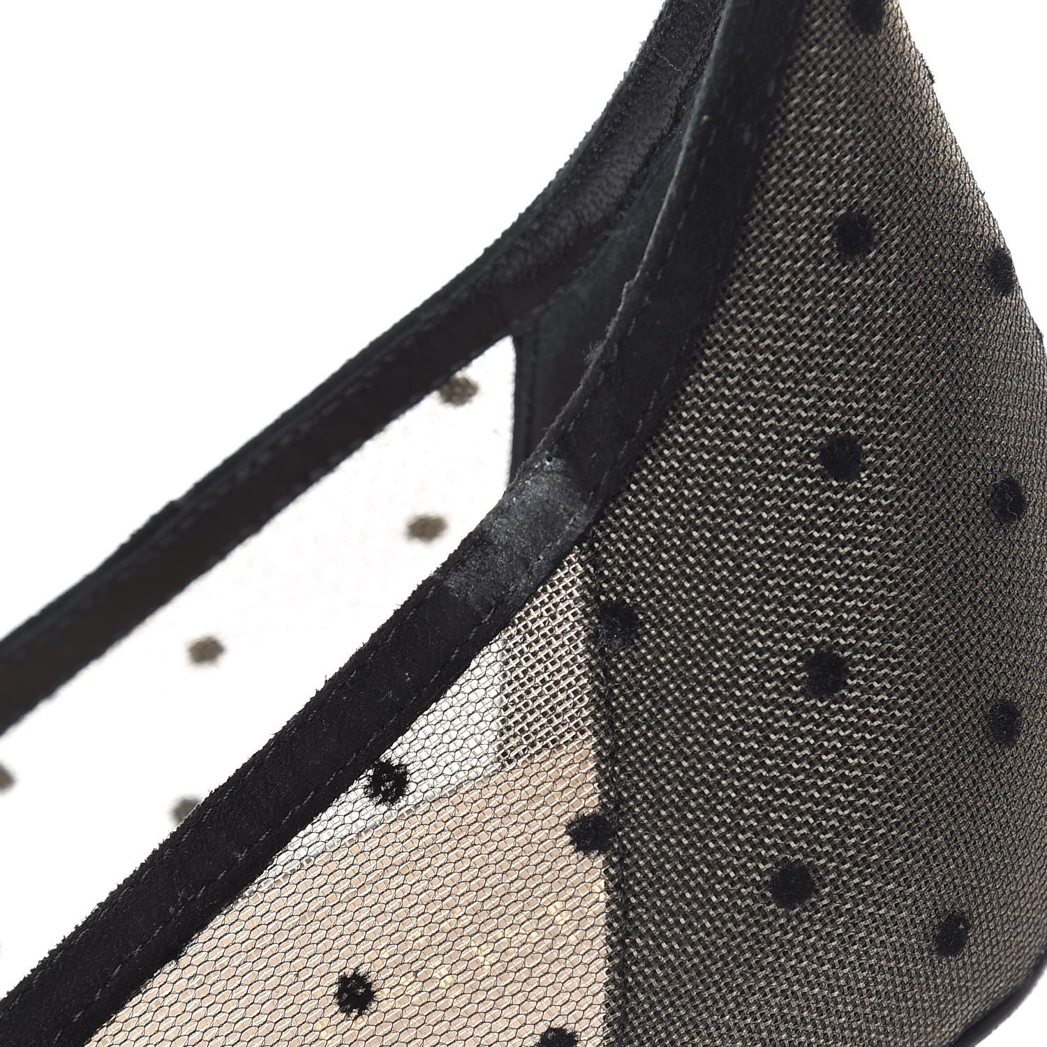 Christian Dior Suede Mesh Plumetis D-Sculpture Pumps 41 Black 10 of 11