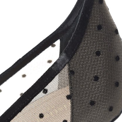 Christian Dior Suede Mesh Plumetis D-Sculpture Pumps 41 Black 10 of 11