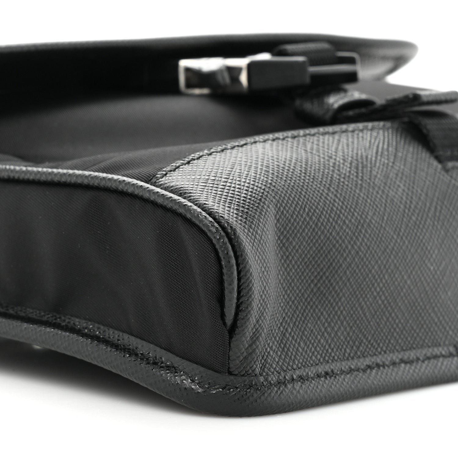 Prada Re-Nylon Saffiano Smartphone Case Crossbody Black 8 of 9