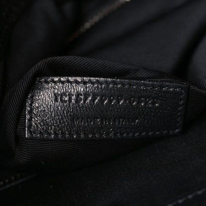 Saint Laurent Crinkled Calfskin Matelasse Monogram Medium Niki Shopper Tote Black 7 of 9