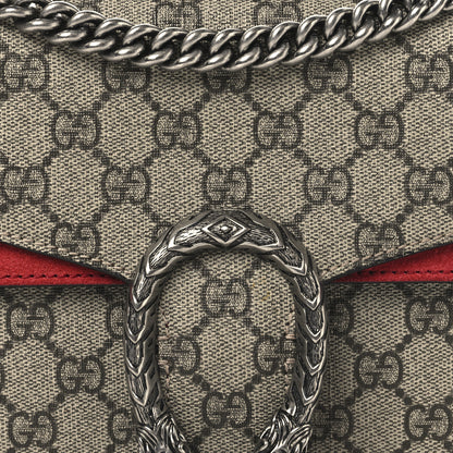 Gucci GG Supreme Monogram Small Dionysus Shoulder Bag Red 8 of 10