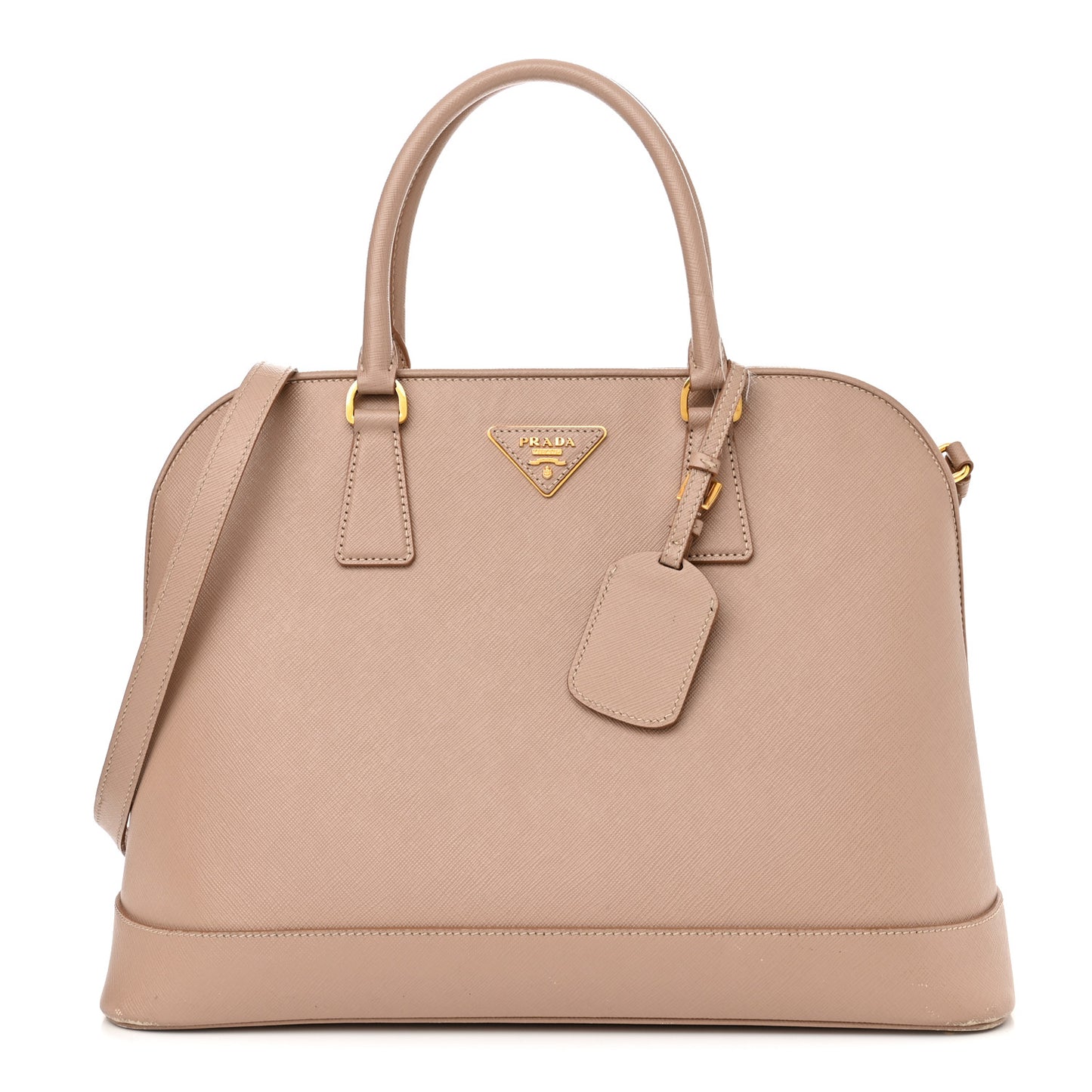 Saffiano Lux Medium Open Promenade Tote Cammeo
