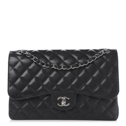 Chanel Caviar Quilted Jumbo Double Flap Black 1 of 13