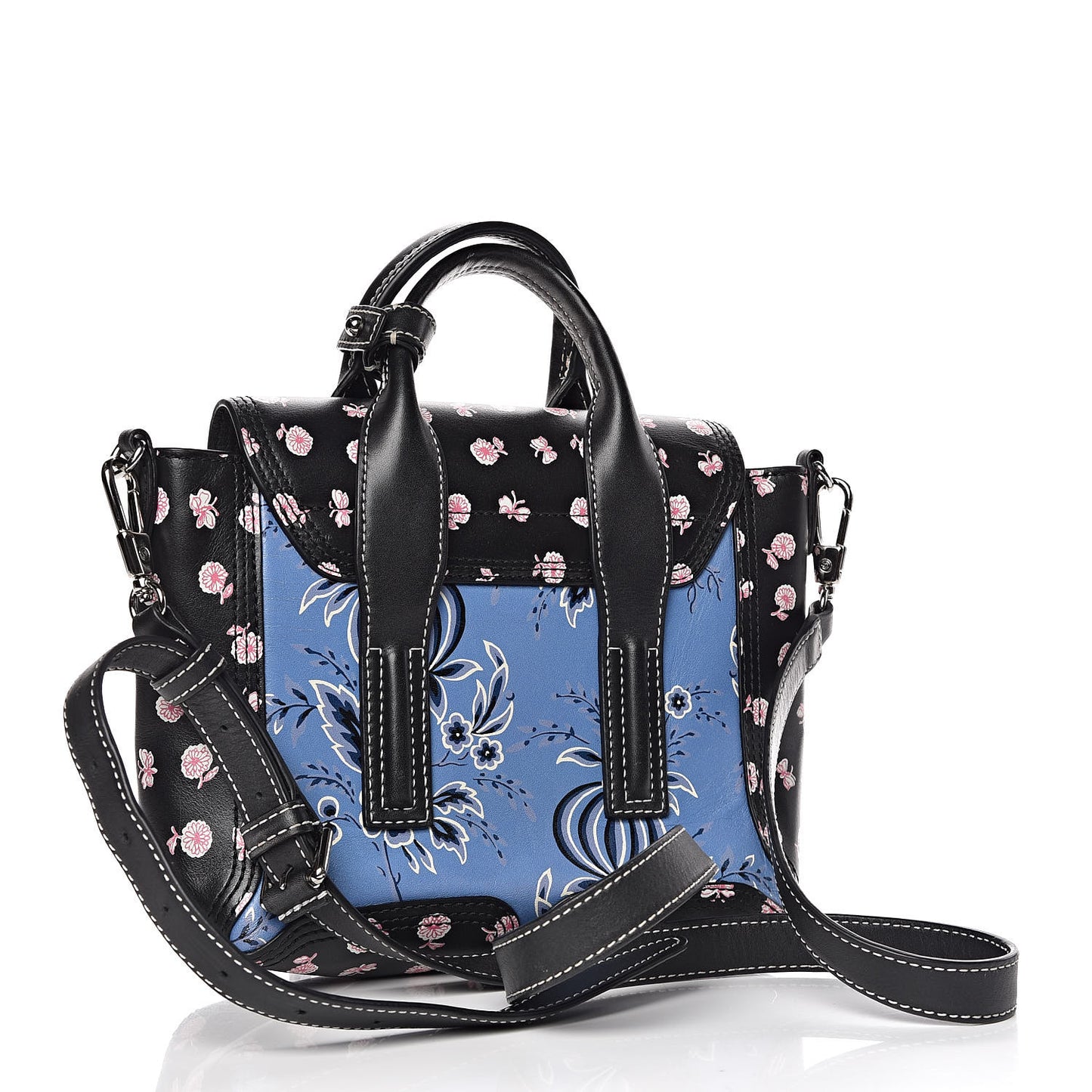 3.1 Calfskin Floral Print Mini Pashli Multicolor