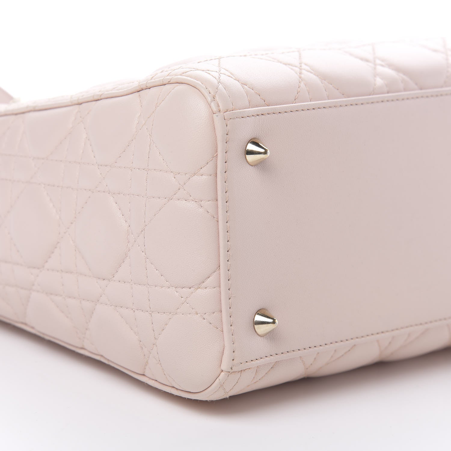 Christian Dior Lambskin Cannage Medium Lady Dior Light Pink 9 of 13