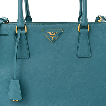 Prada Saffiano Lux Medium Tote Turchese 8 of 10