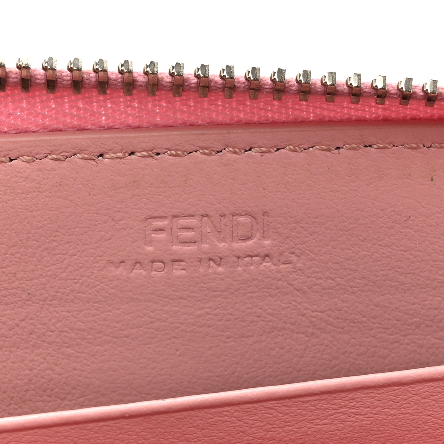 Vitello Elite Century Hypnoteyes Studded Zip Around Wallet Bubblegum Multicolor