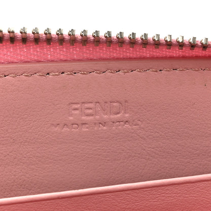 Fendi Vitello Elite Century Hypnoteyes Studded Zip Around Wallet Bubblegum Multicolor 8 of 12