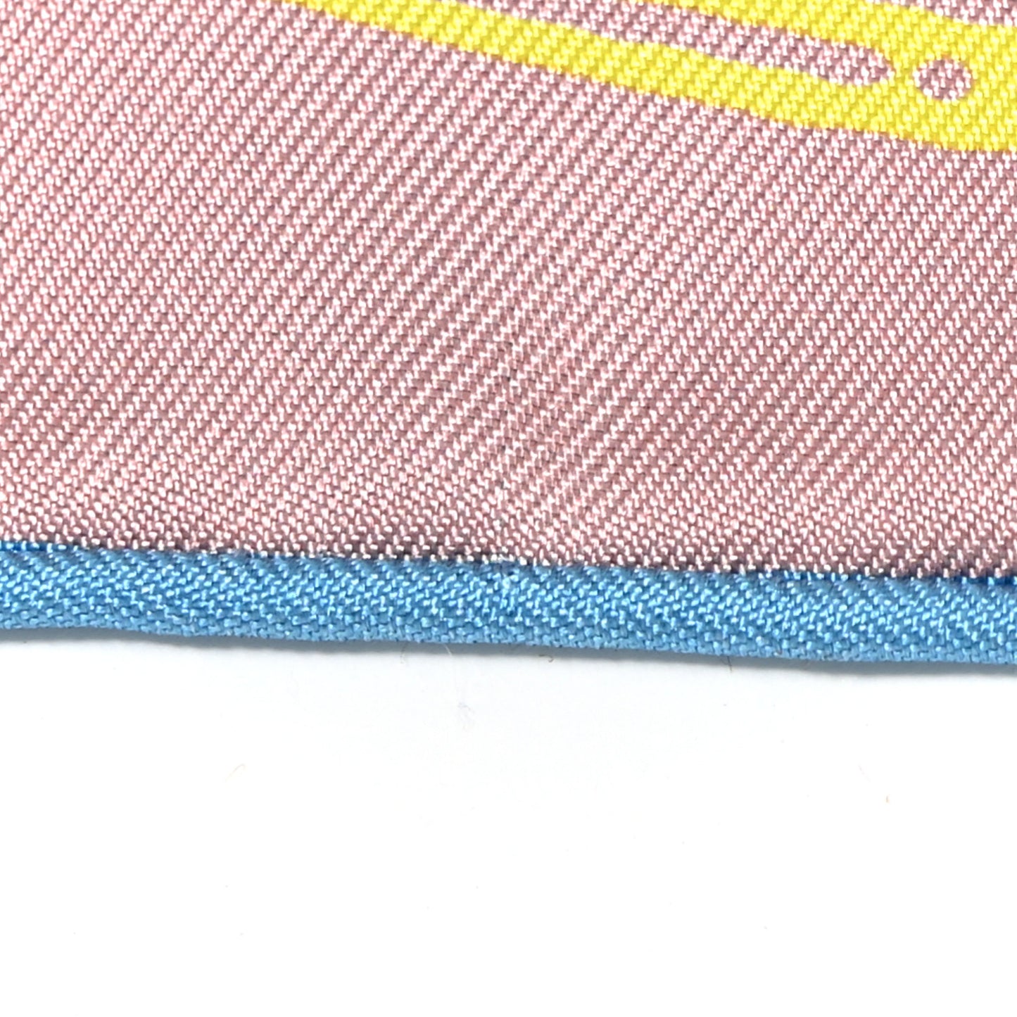 Silk Double Face Clair De Lune Scarf 90 Vieux Rose Jaune