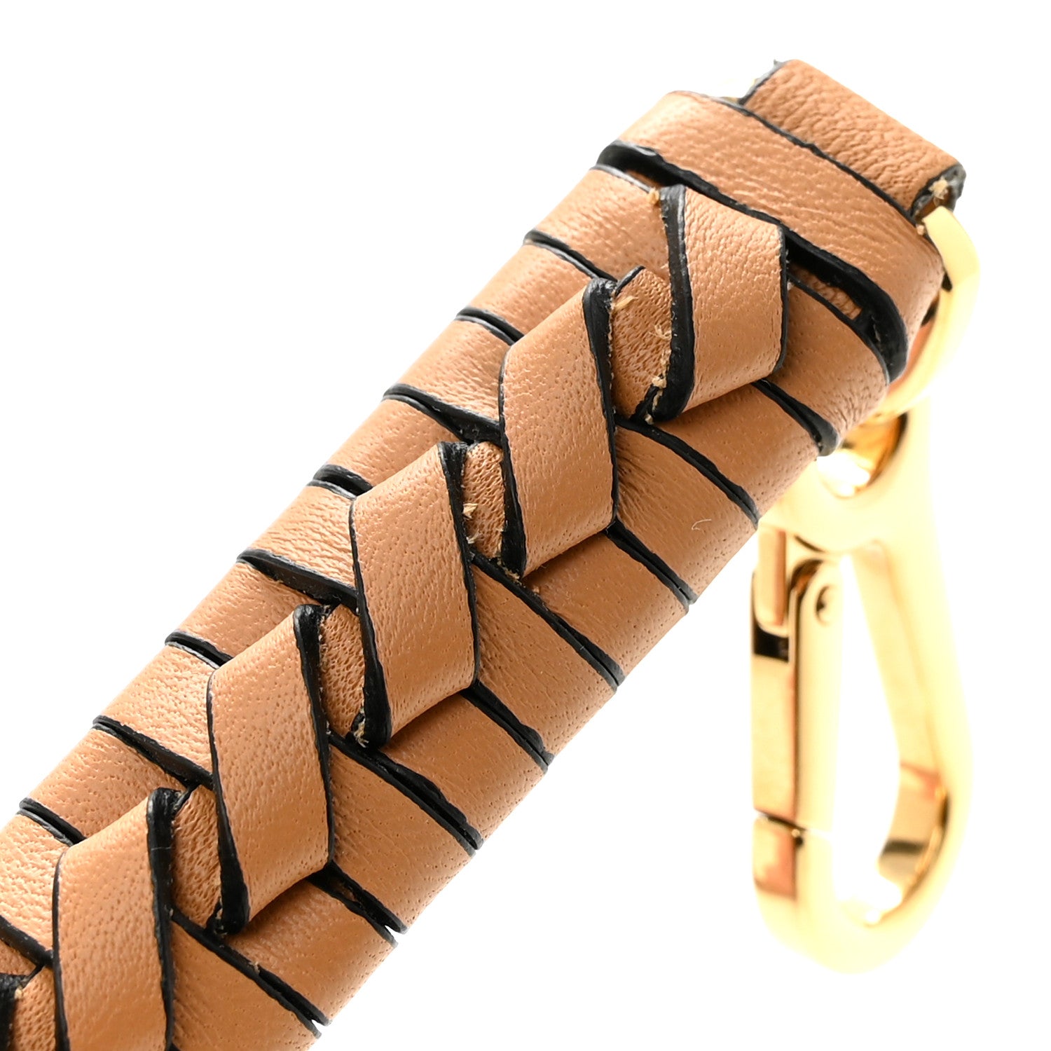 Loewe Calfskin Spiral Woven Short Strap Warm Desert 5 of 5