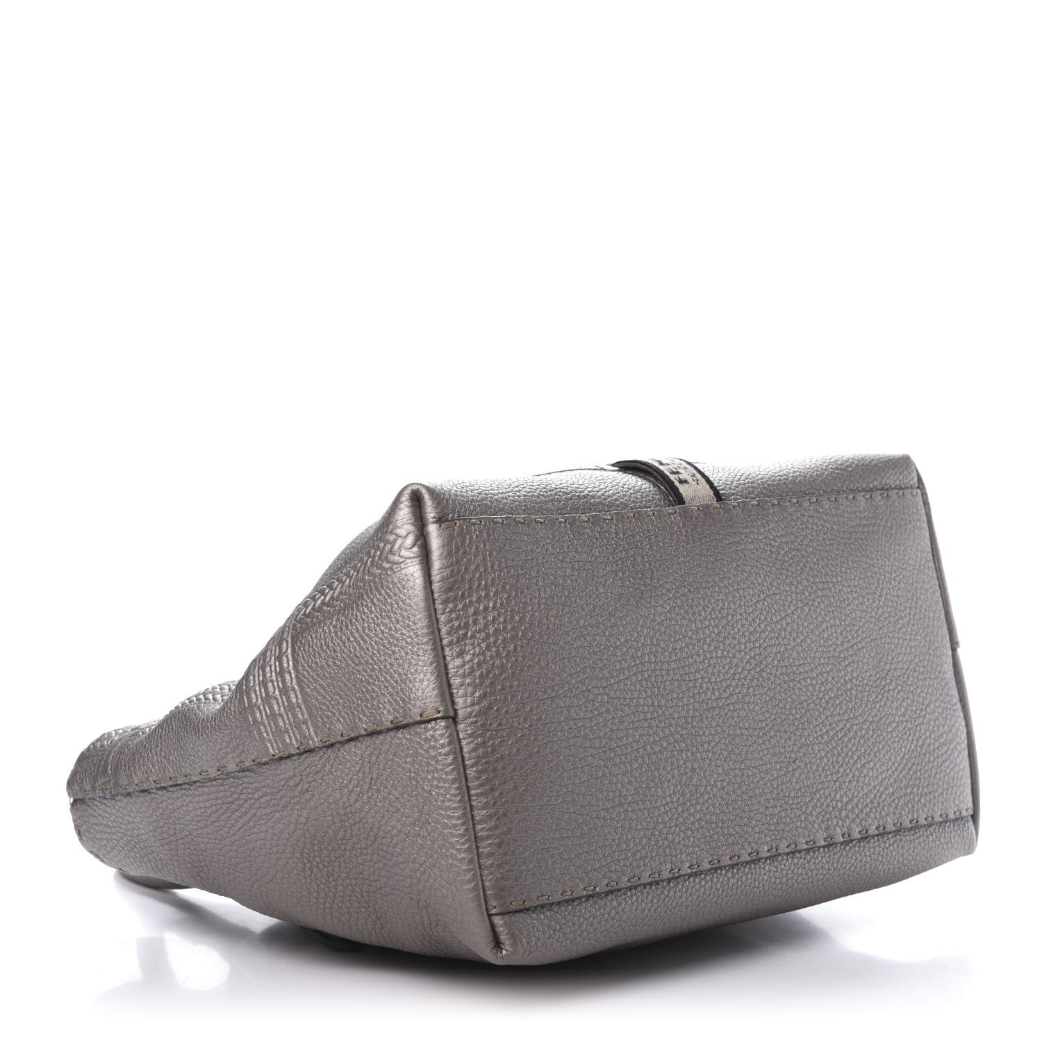 Fendi Cuoio Romano Selleria Small Villa Borghese Tote Peltro 4 of 11