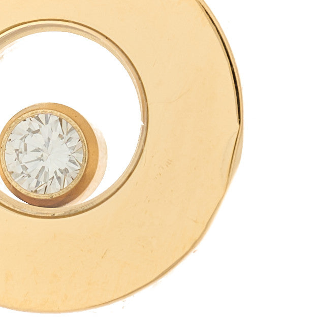 Chopard 18K Yellow Gold Diamond Happy Diamonds Icons Earrings 6 of 6