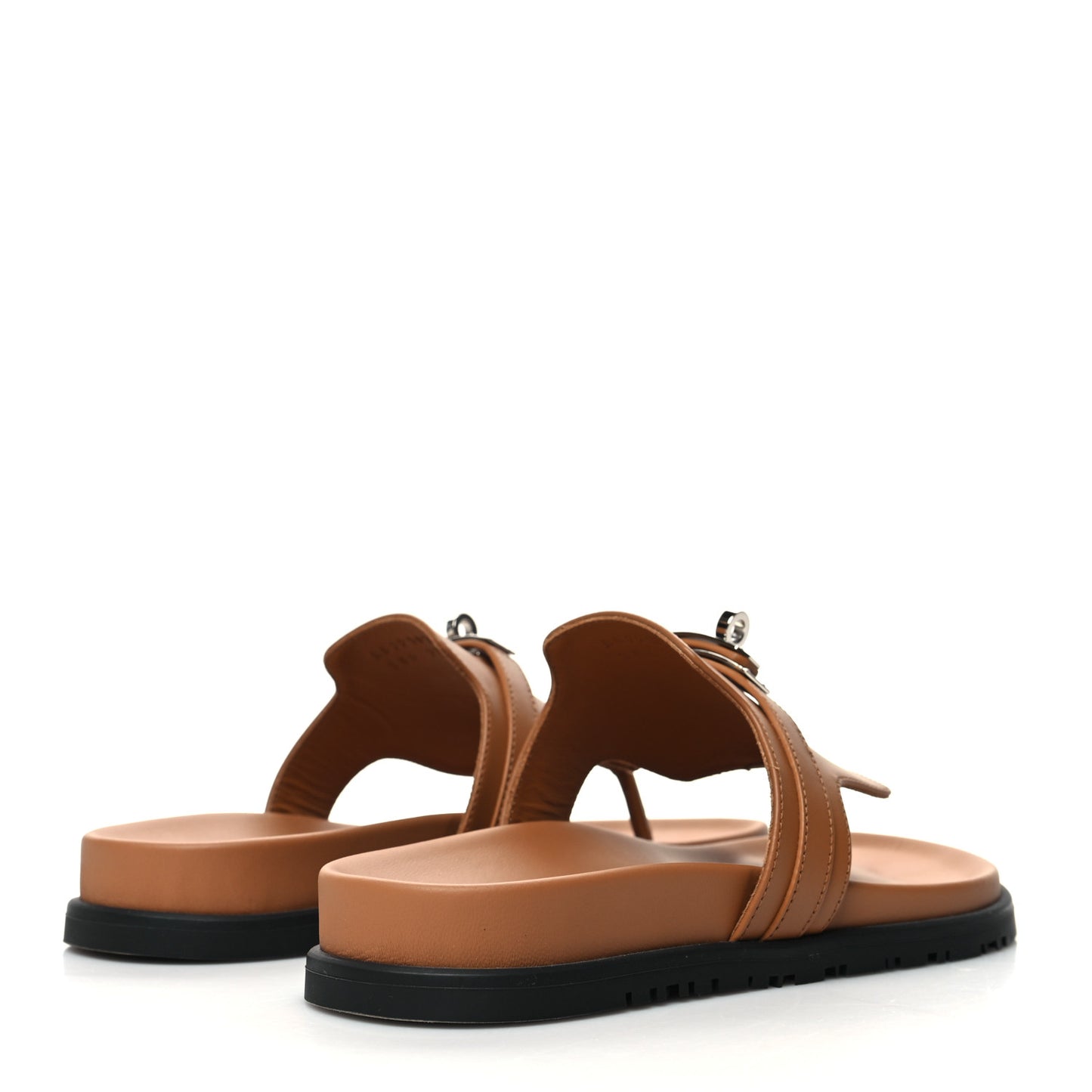 Calfskin Womens Empire Sandals 38 Naturel