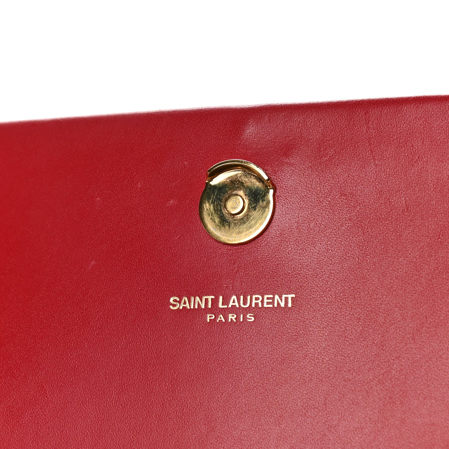 Saint Laurent Smooth Calfskin Medium Classic Monogram Kate Tassel Satchel New Red 6 of 12