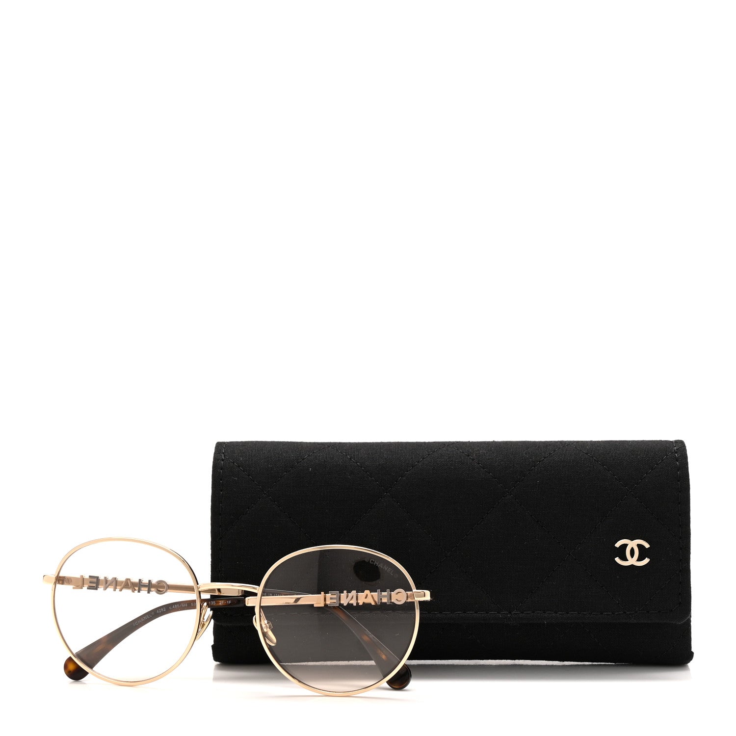 Chanel Metal Pantos Sunglasses 4282 Gold Pink 8 of 8