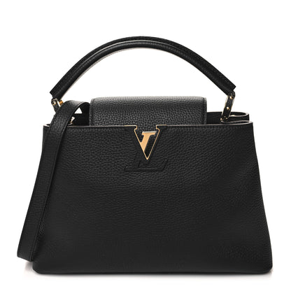 Louis Vuitton Taurillon Capucines PM Black 1 of 10