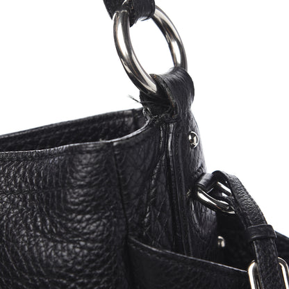 Prada Vitello Daino Side Pocket Hobo Black 10 of 10