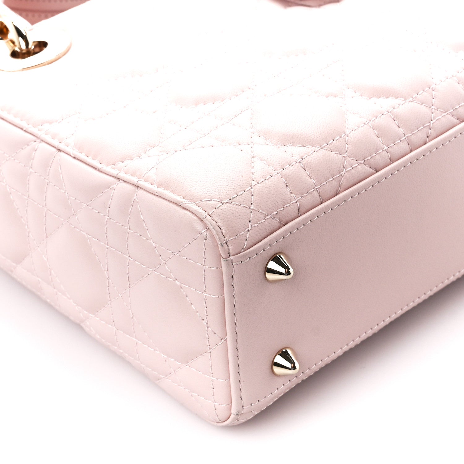 Christian Dior Lambskin Cannage Small Lucky Badges My Lady Dior Pink 9 of 10