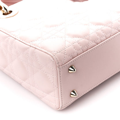 Christian Dior Lambskin Cannage Small Lucky Badges My Lady Dior Pink 9 of 10