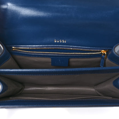 Gucci Azalea Calfskin Small Sylvie 1969 Top Handle Bag Blue 5 of 10
