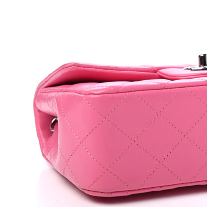 Chanel Lambskin Quilted Mini Rectangular Flap Pink 7 of 8