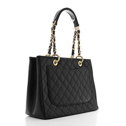 Chanel Caviar Quilted Grand Shopping Tote GST Black 3 of 13