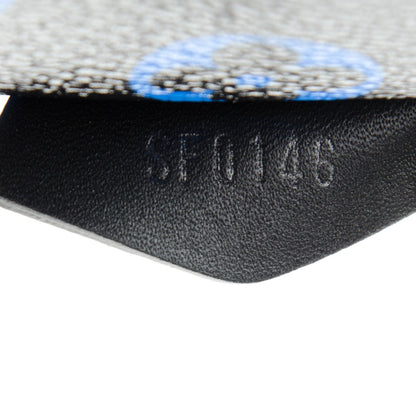 Louis Vuitton Colored Monogram Mini Pochette Accessories Blue Black 7 of 7