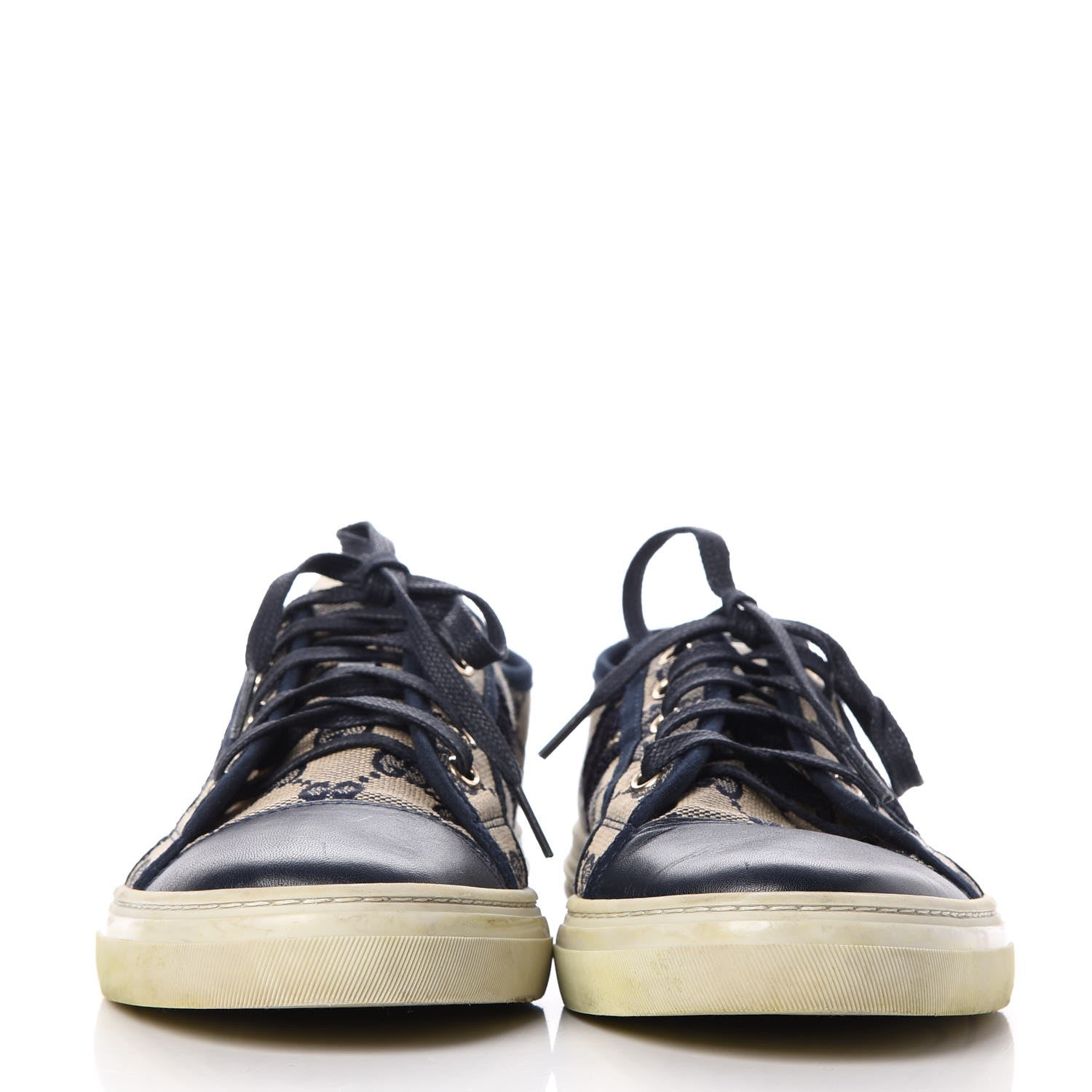 Gucci Monogram Web Sneakers 39 Navy Blue 2 of 15