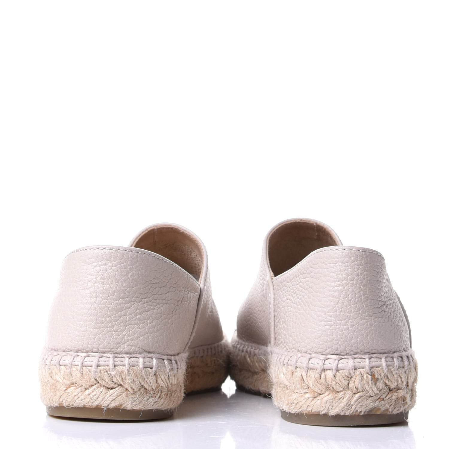 Chanel Grained Calfskin CC Espadrilles 38 Beige Black 6 of 9