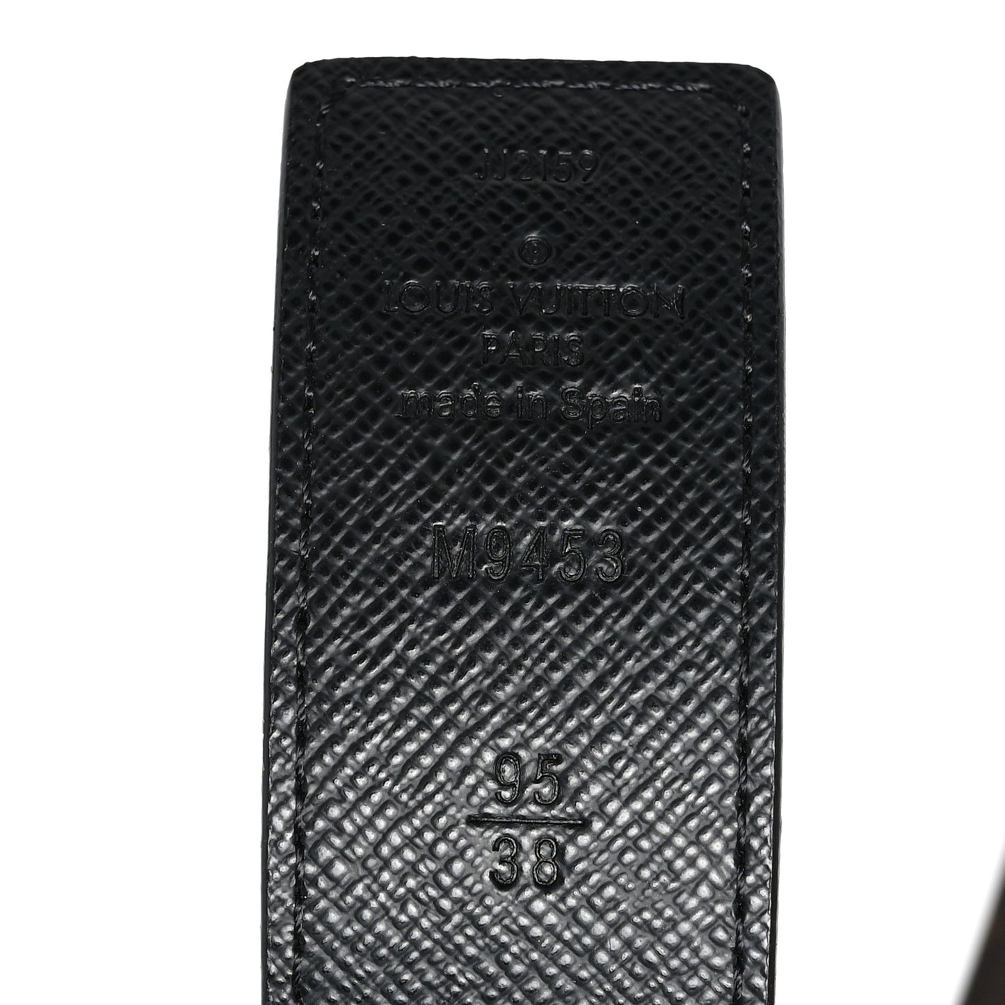 Calfskin Monogram 30mm LV Initiales Reversible Belt 95 38 Black