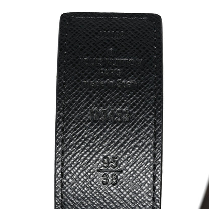 Louis Vuitton Calfskin Monogram 30mm LV Initiales Reversible Belt 95 38 Black 3 of 4
