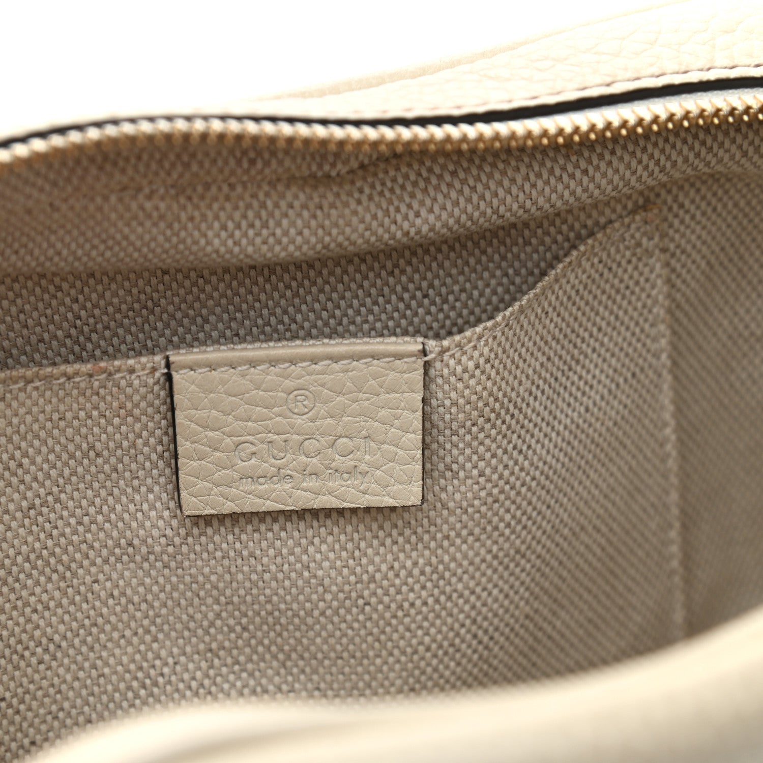 Gucci Pebbled Calfskin Small Soho Disco Bag Off White 6 of 9