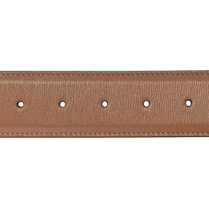 Gucci Azalea Calfskin Enamel Monochrome Double G 40mm Belt 80 32 Camelia 3 of 7