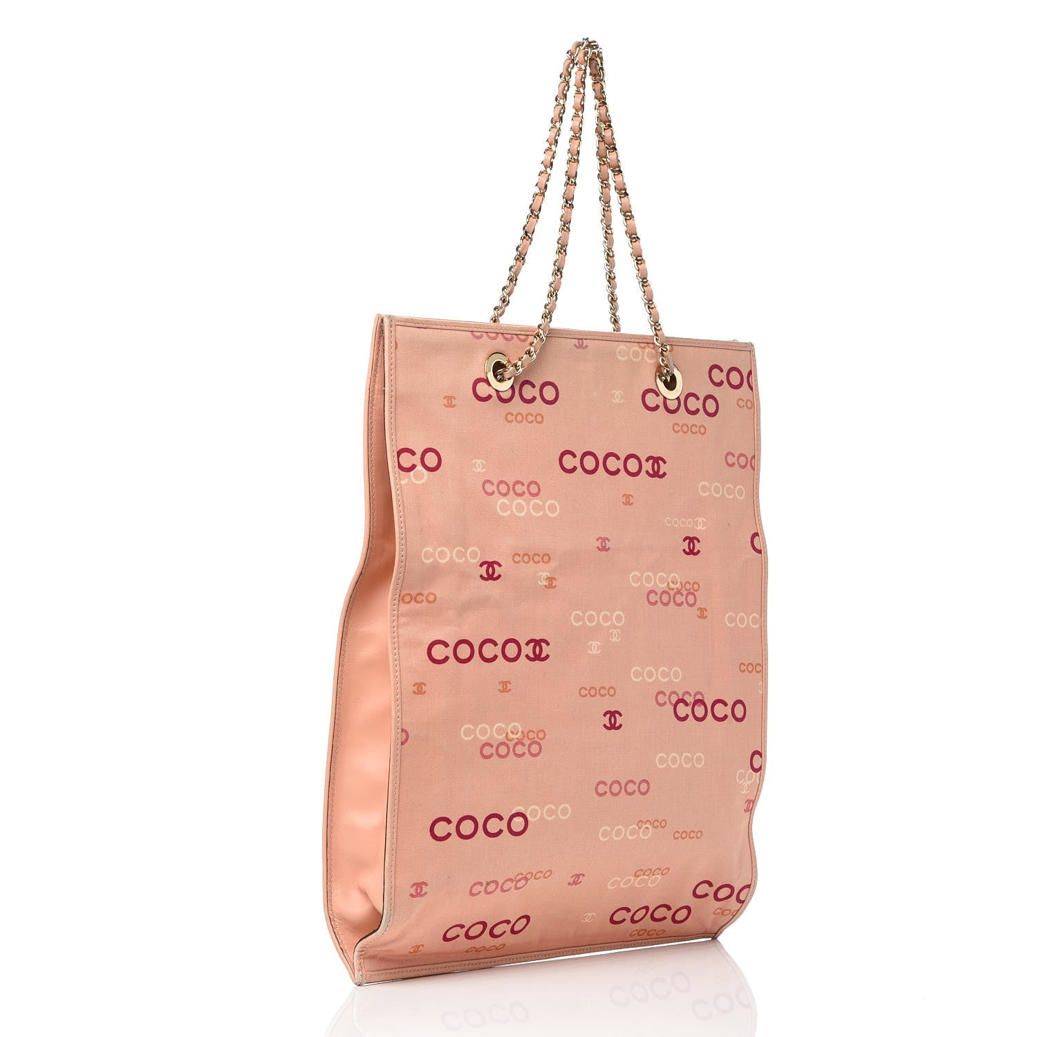 Chanel Canvas Coco Shopping Tote Pink 3 of 14
