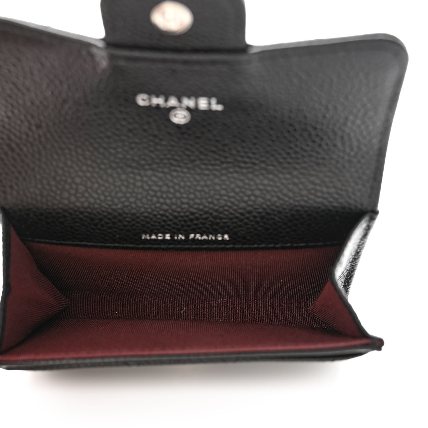 Chanel Caviar Quilted Flap Card Holder Wallet Black 5 of 9